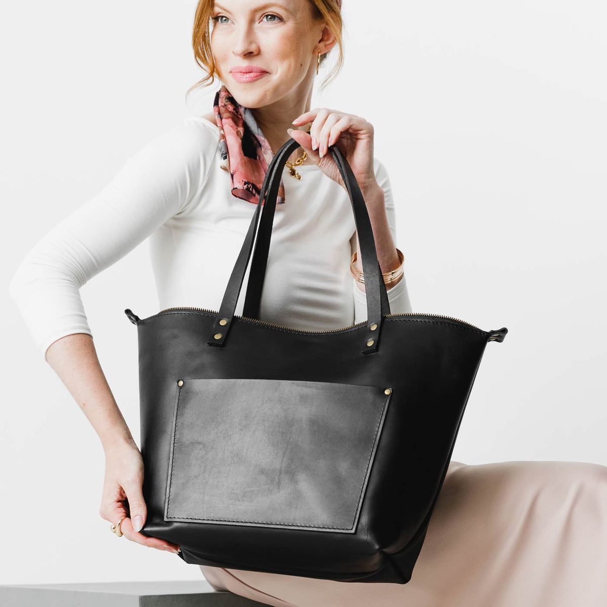 'Almost Perfect' Leather Tote Bag - Image 193