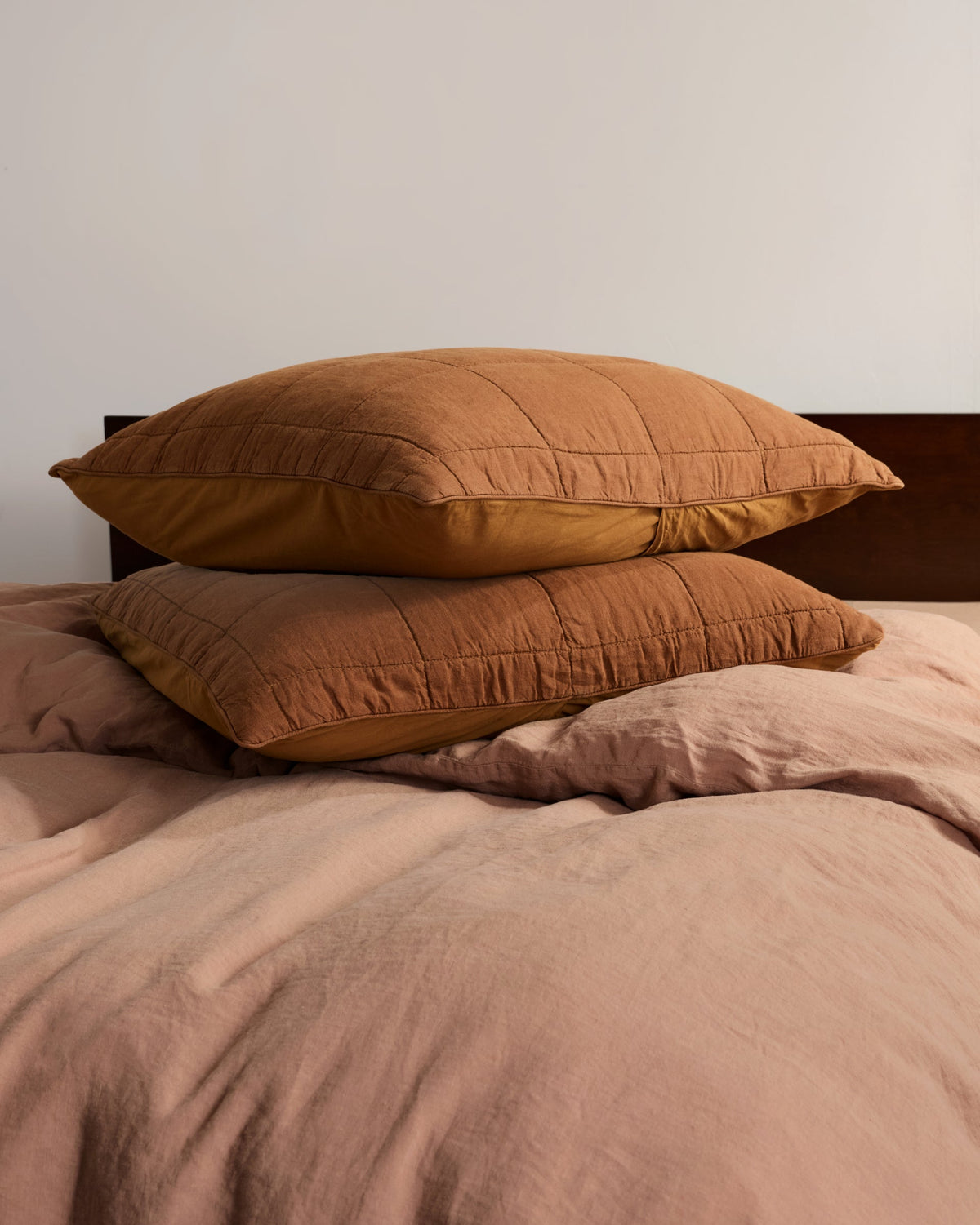 Linen Box Quilted Sham Set (Tobacco) - Image 4