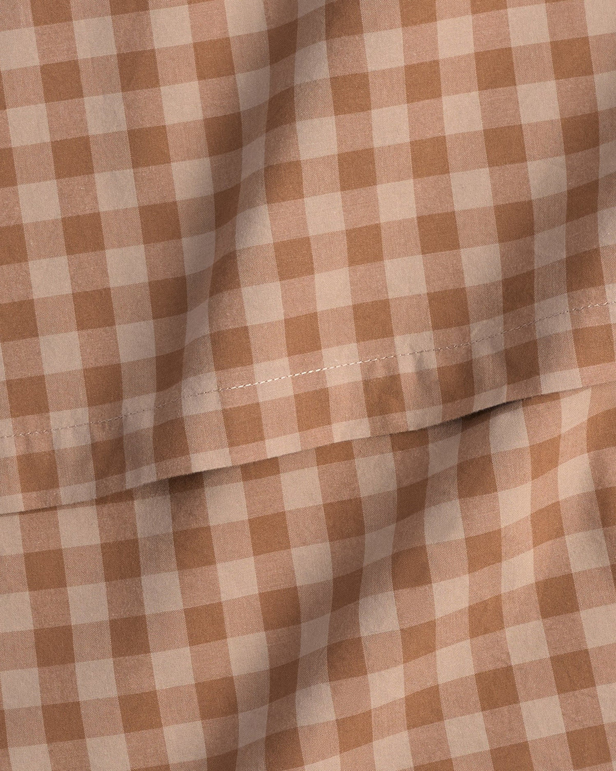 Brushed Cotton Sheet Set - Adobe Check TW/XL - Image 3