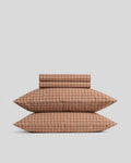 Brushed Cotton Sheet Set - Adobe Check TW/XL