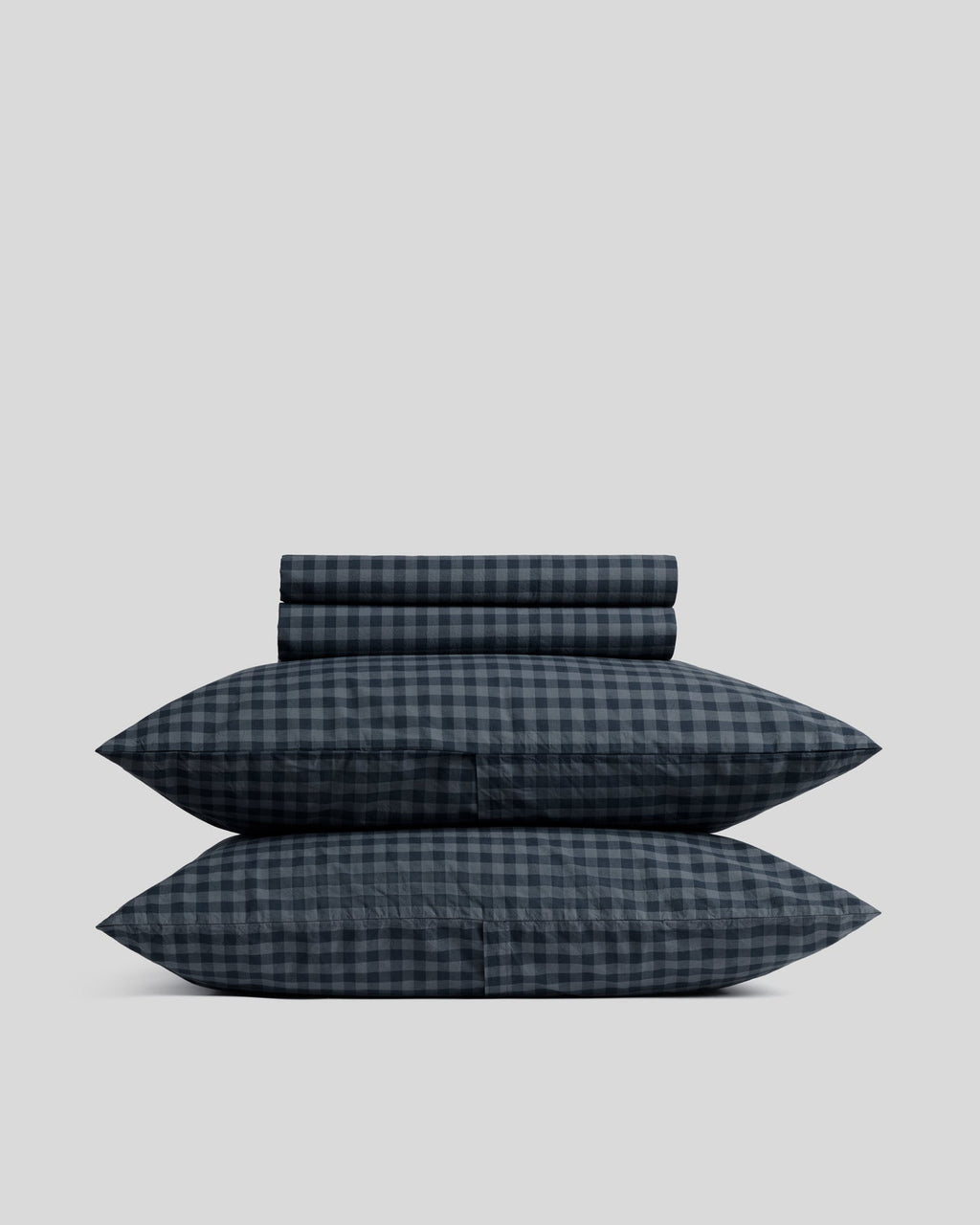 Brushed Cotton Sheet Set - Dusk Check K/CK