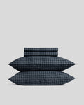 Brushed Cotton Sheet Set - Dusk Check K/CK