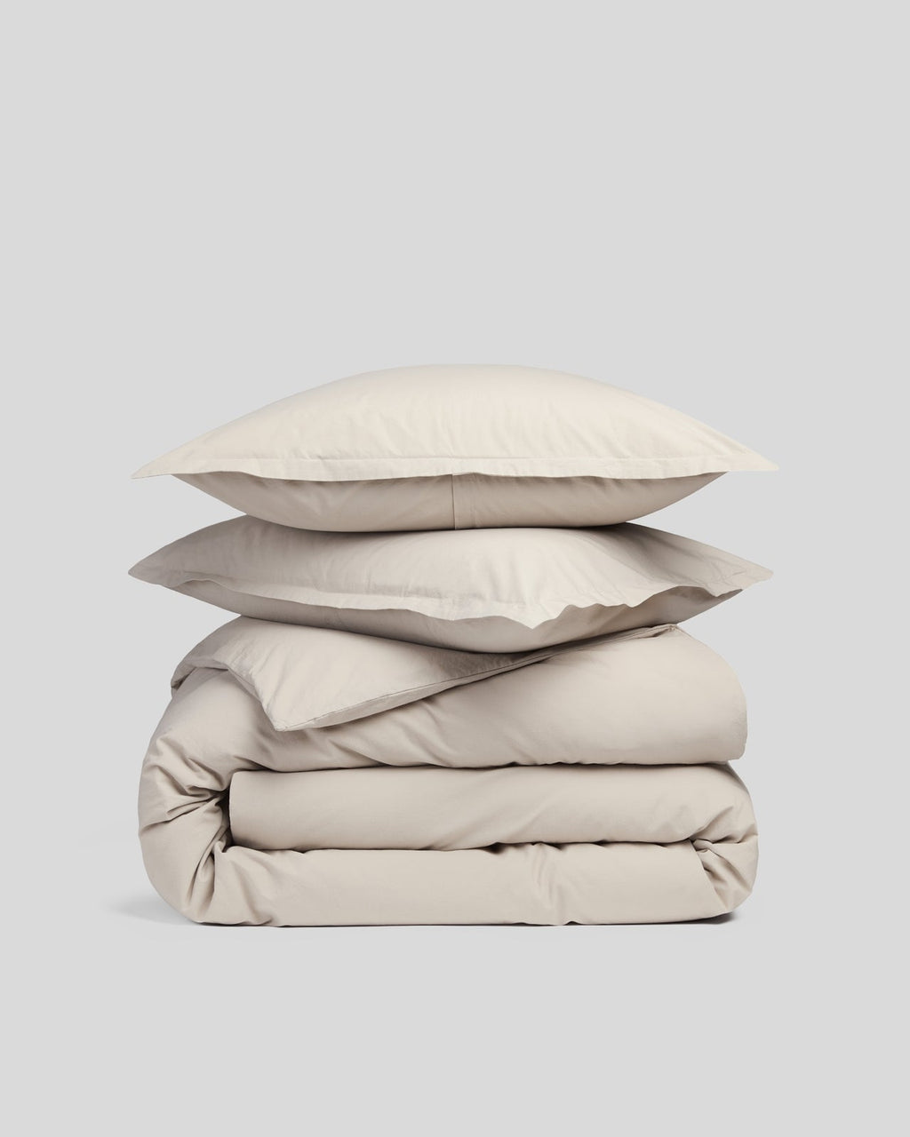 Brushed Cotton Duvet Cover Set - Bone F/Q
