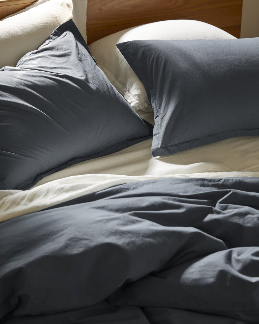 Brushed Cotton Duvet Cover Set - Dusk K/CK - Image 2