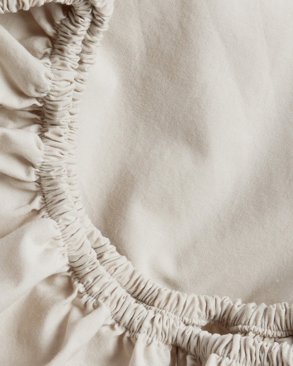 Brushed Cotton Fitted Sheet (Bone) - Image 3