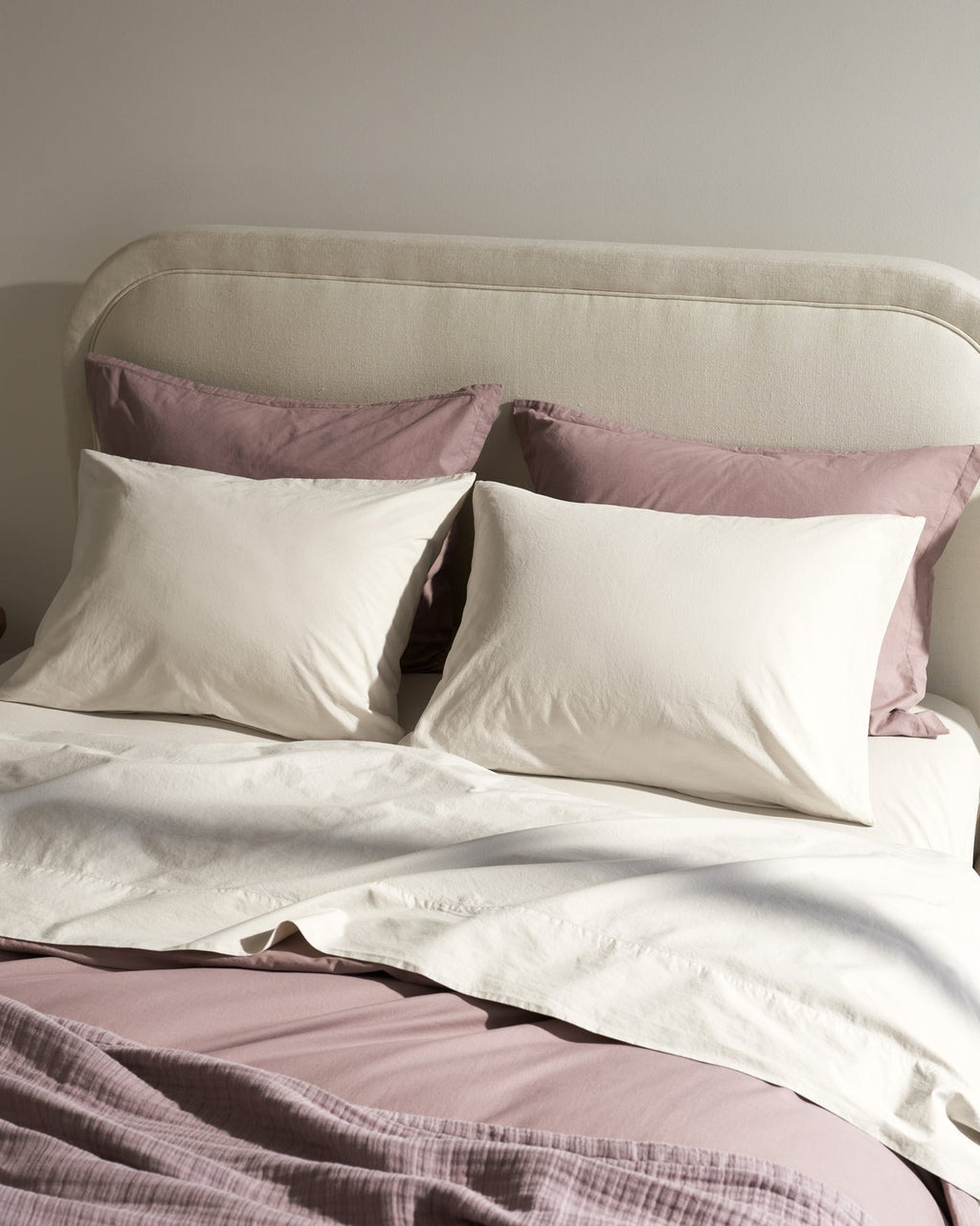 Brushed Cotton Pillowcase Set (Bone) - Image 4