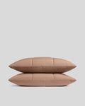 Brushed Cotton Quilted Sham Set (Adobe)