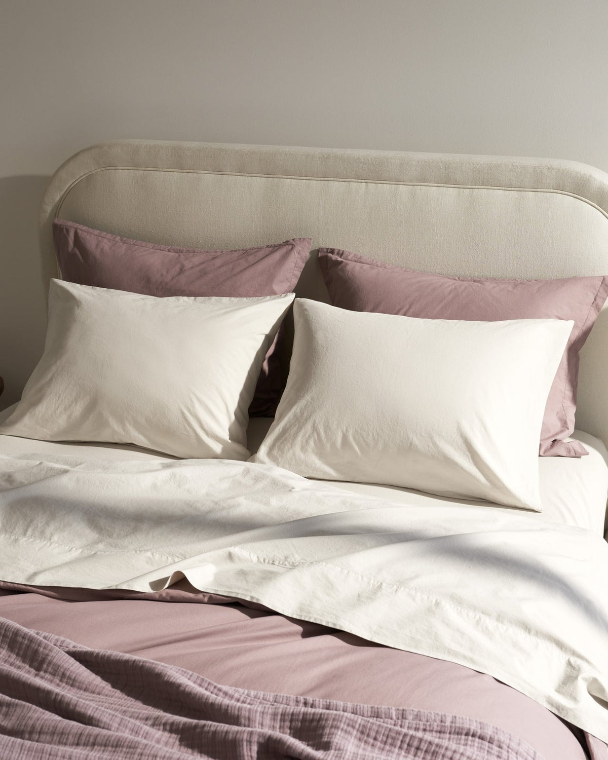 Brushed Cotton Sheet Set - Bone K/CK - Image 2
