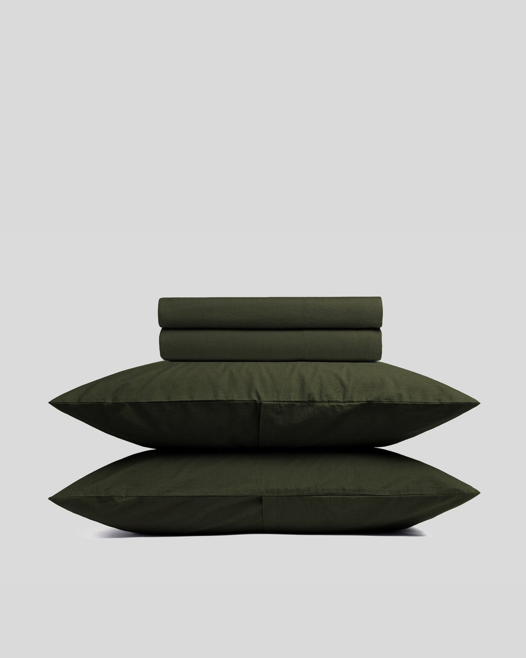 Brushed Cotton Sheet Set - Evergreen TW/XL