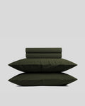 Brushed Cotton Sheet Set - Evergreen TW/XL