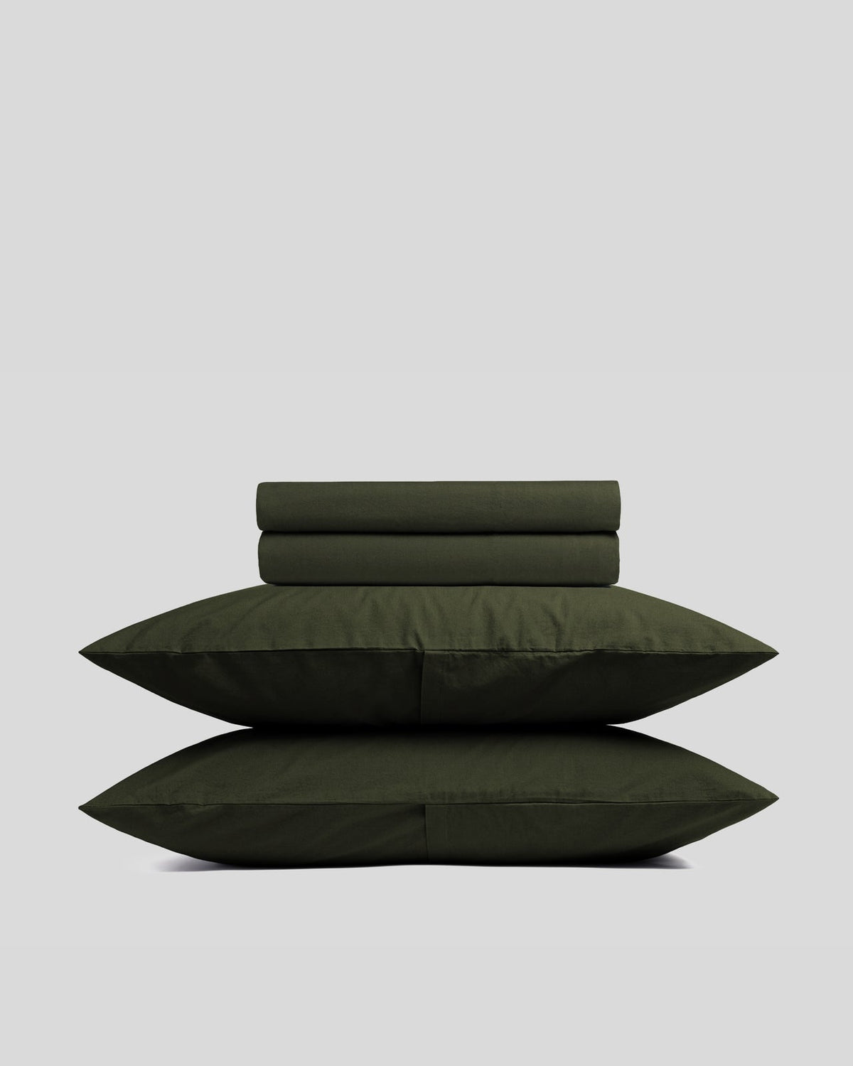 Brushed Cotton Sheet Set - Evergreen TW/XL