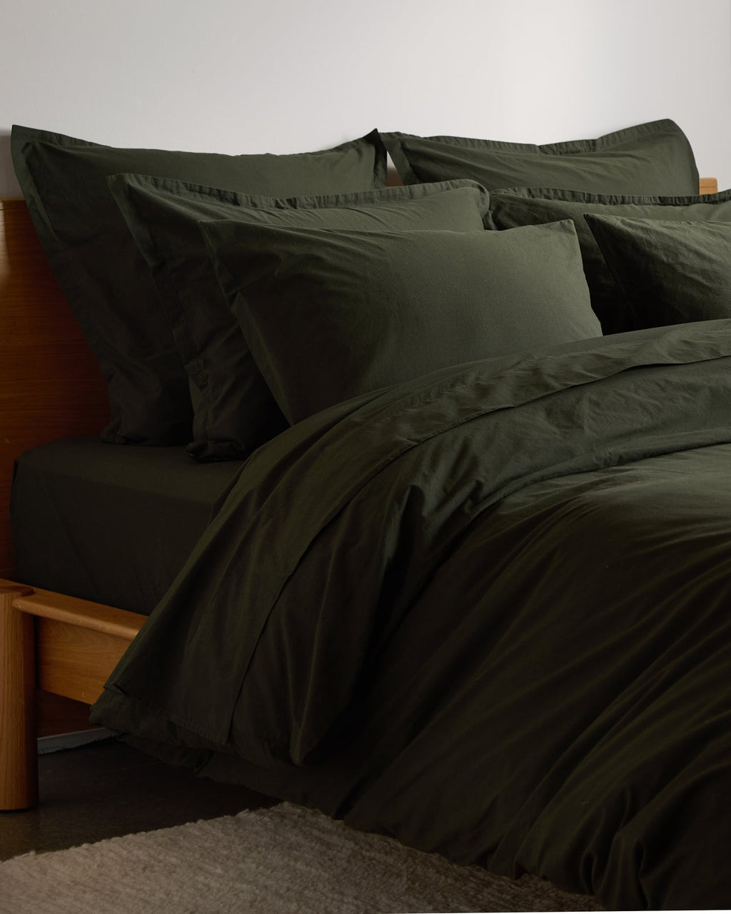 Brushed Cotton Sheet Set - Evergreen TW/XL - Image 2