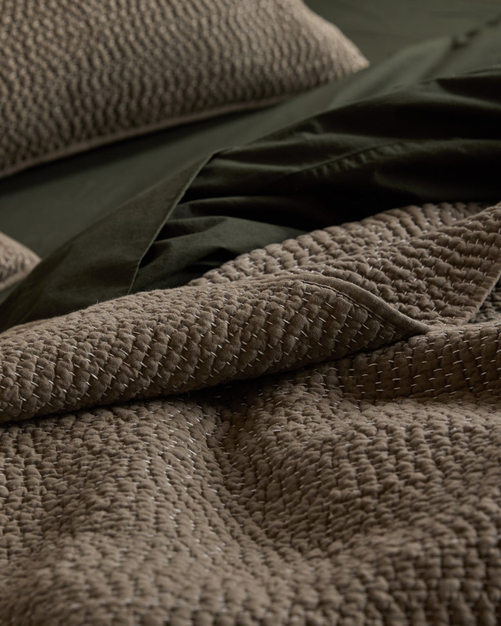 Brushed Cotton Sheet Set - Evergreen TW/XL - Image 4
