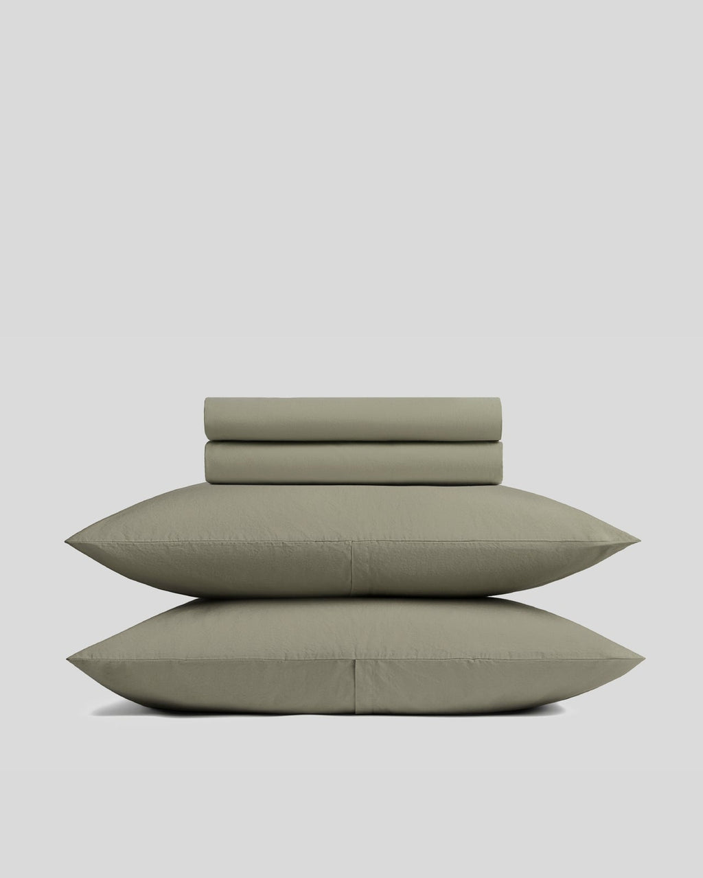 Brushed Cotton Sheet Set - Moss TW/XL