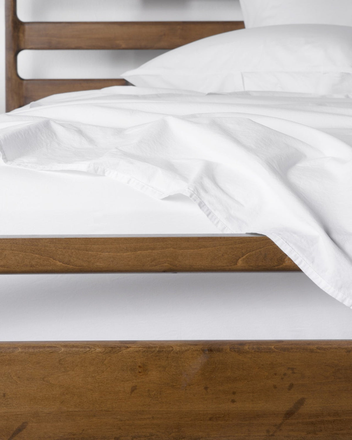 Brushed Cotton Sheet Set - White K/CK - Image 4