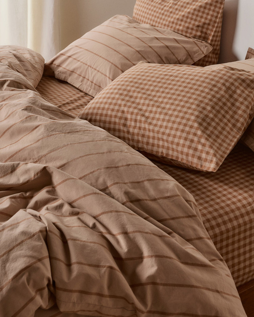 Brushed Cotton Top Sheet (Adobe Check) - Image 4