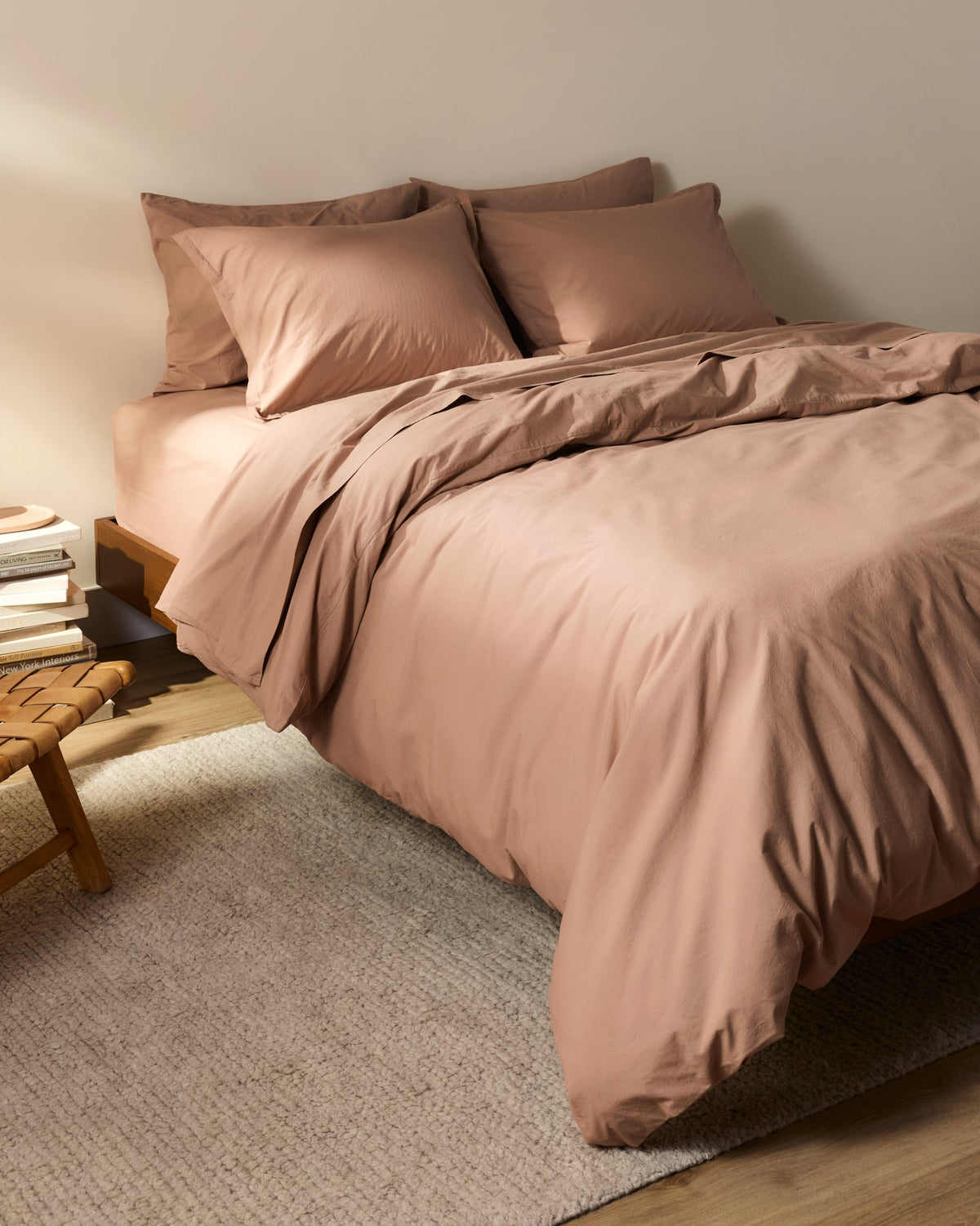 Brushed Cotton Duvet Cover Set - Adobe K/CK - Image 4