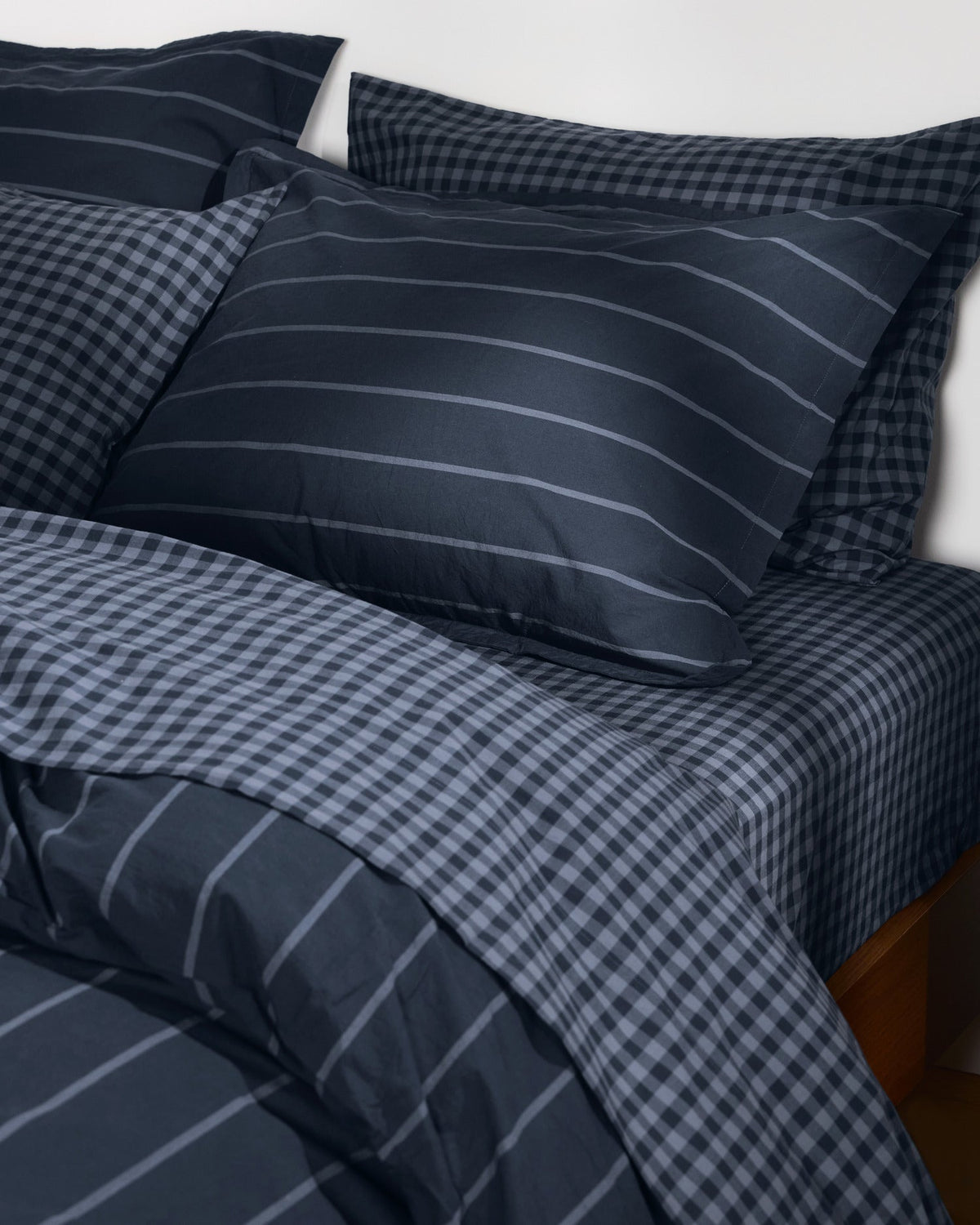 Brushed Cotton Sham Set (Dusk Stripe) - Image 2