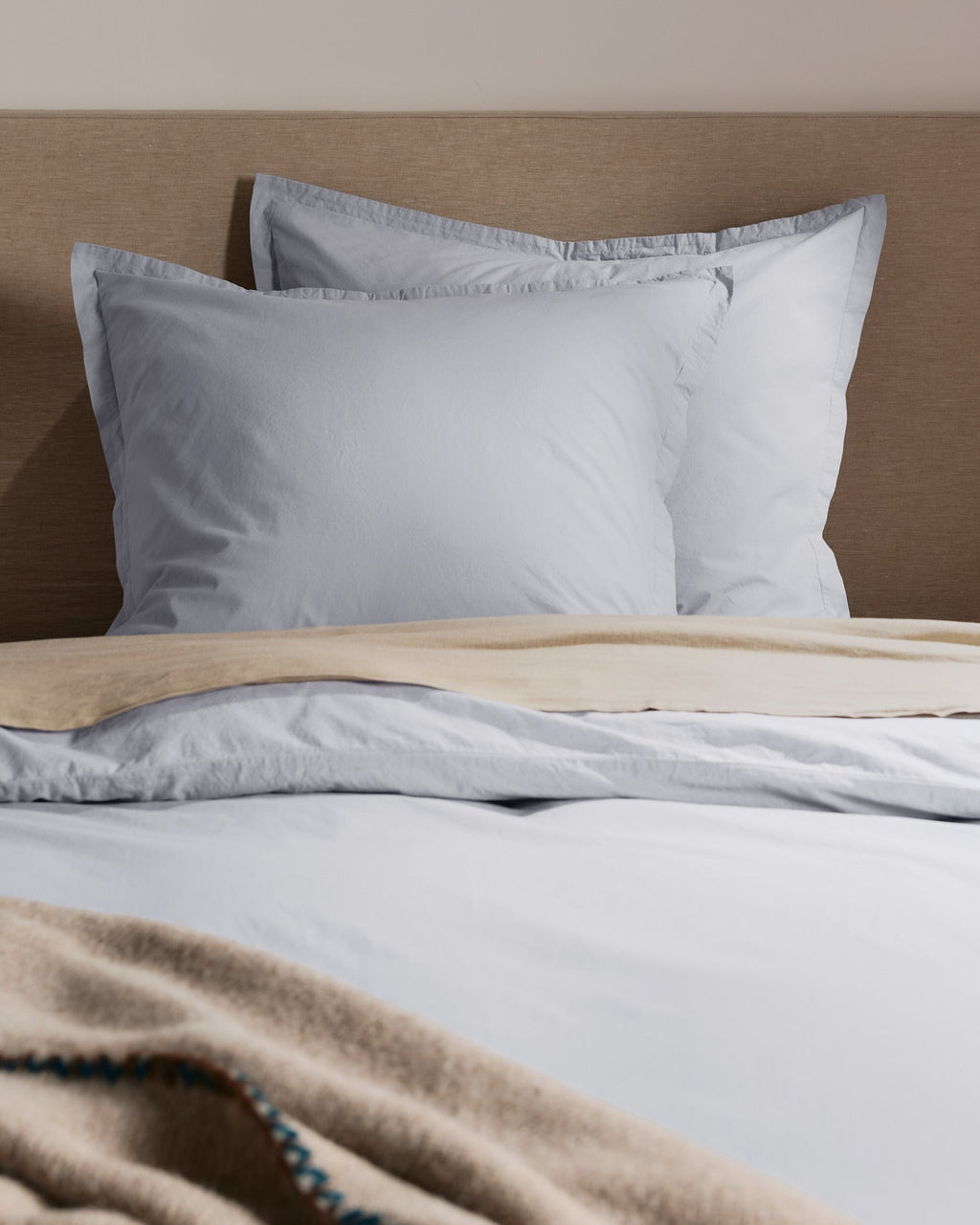 Brushed Cotton Euro Sham (Sky) - Image 4