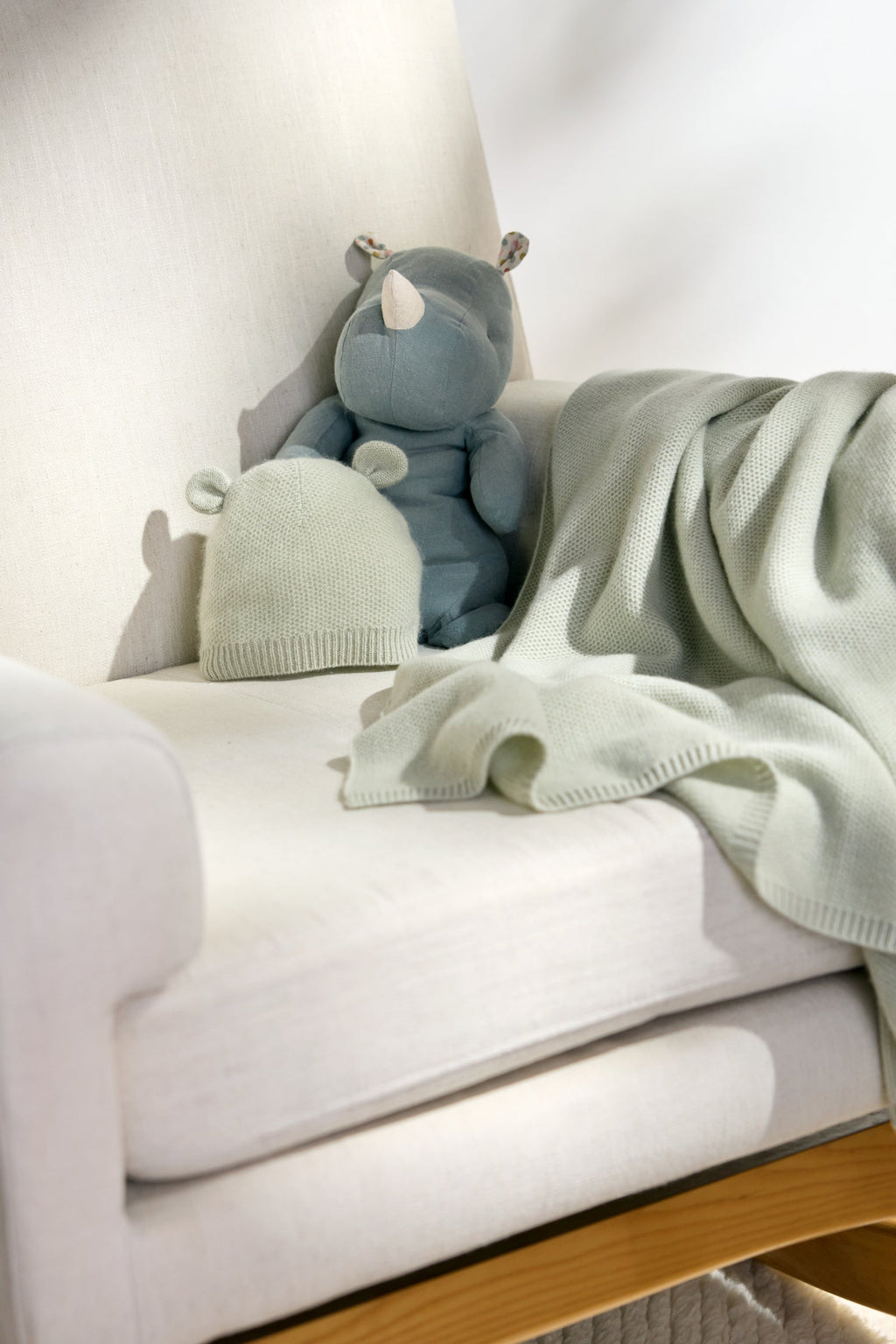 Cashmere Baby Blanket (Sage) - Image 2