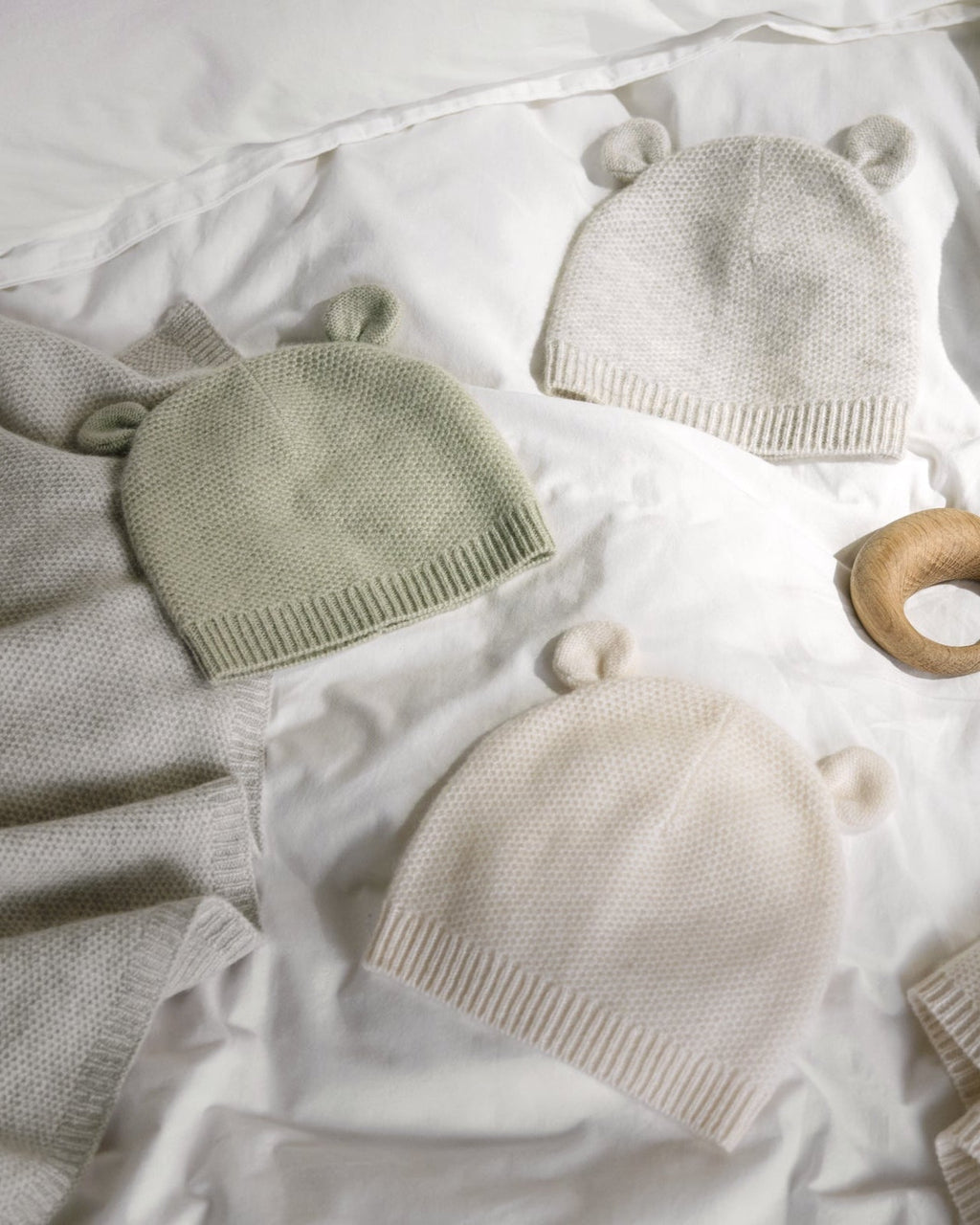 Cashmere Baby Hat (Sage) - Image 2