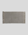 Organic Checkered Bath Rug (Pebble and Dove)