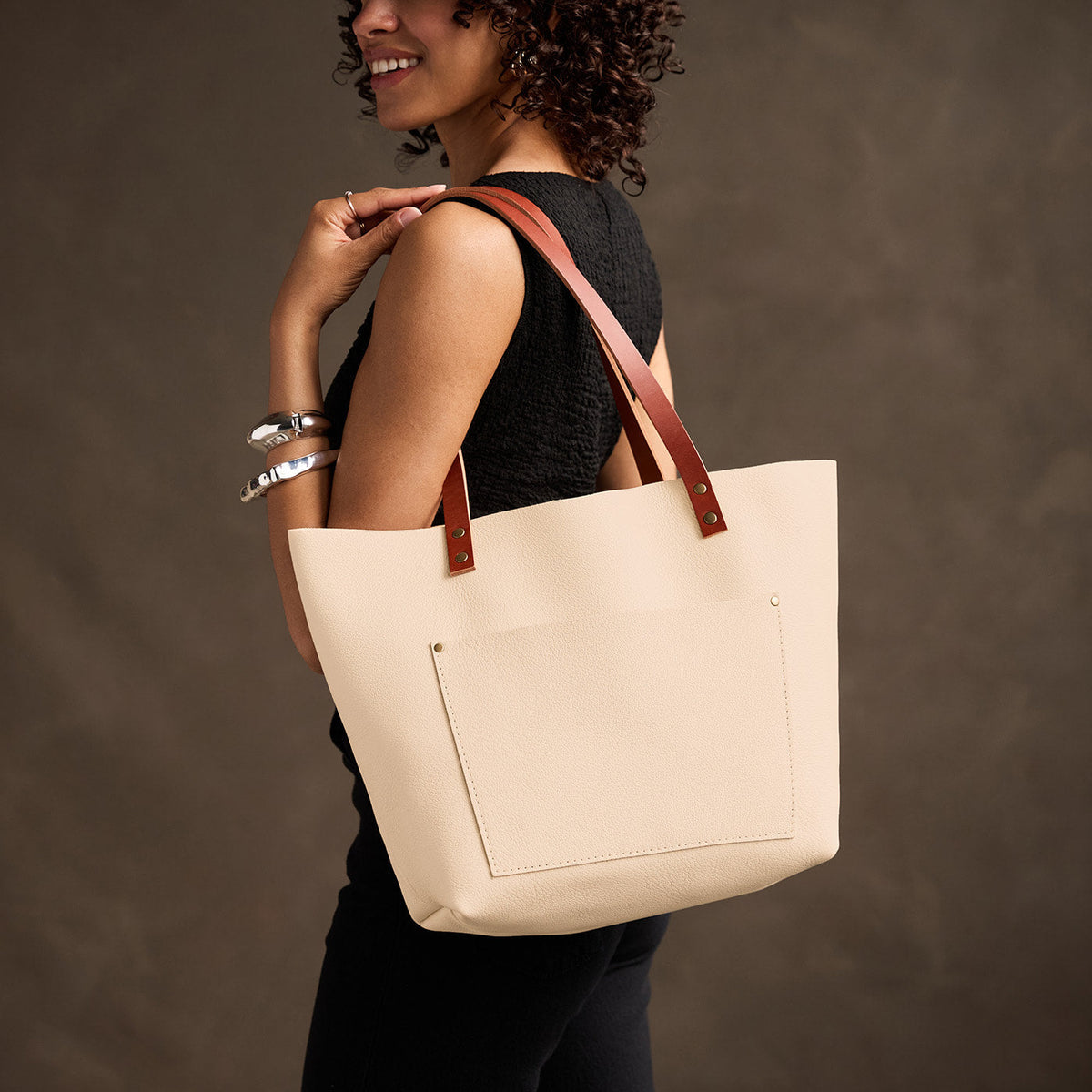 'Almost Perfect' Leather Tote Bag - Image 109