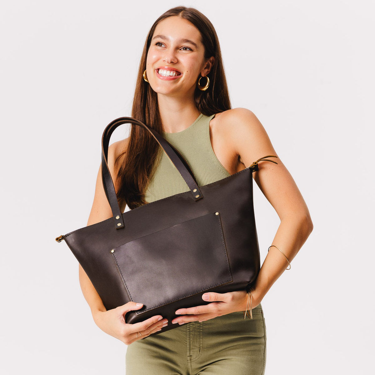 'Almost Perfect' Leather Tote Bag - Image 196