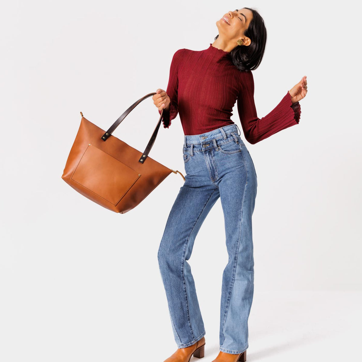 'Almost Perfect' Leather Tote Bag - Image 189