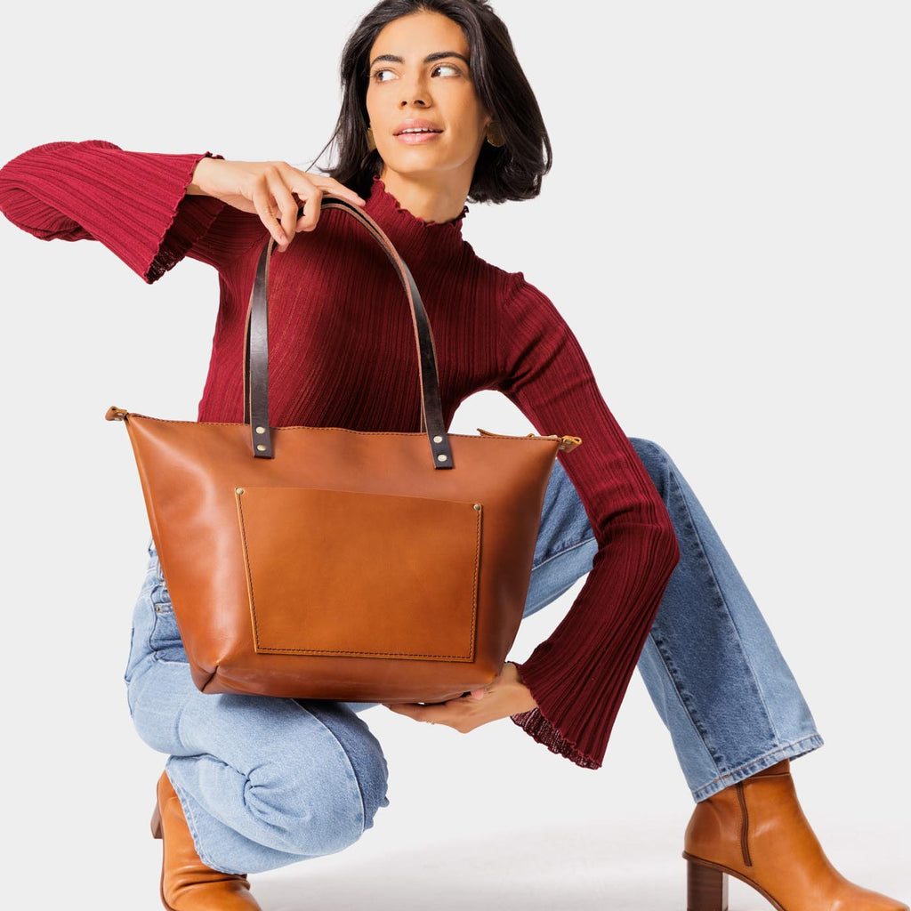 'Almost Perfect' Leather Tote Bag - Image 187