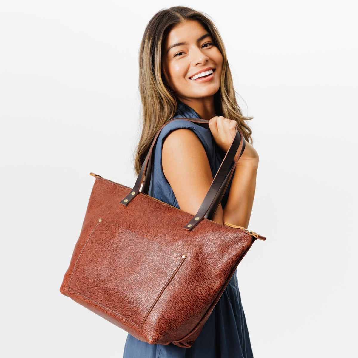 'Almost Perfect' Leather Tote Bag - Image 190