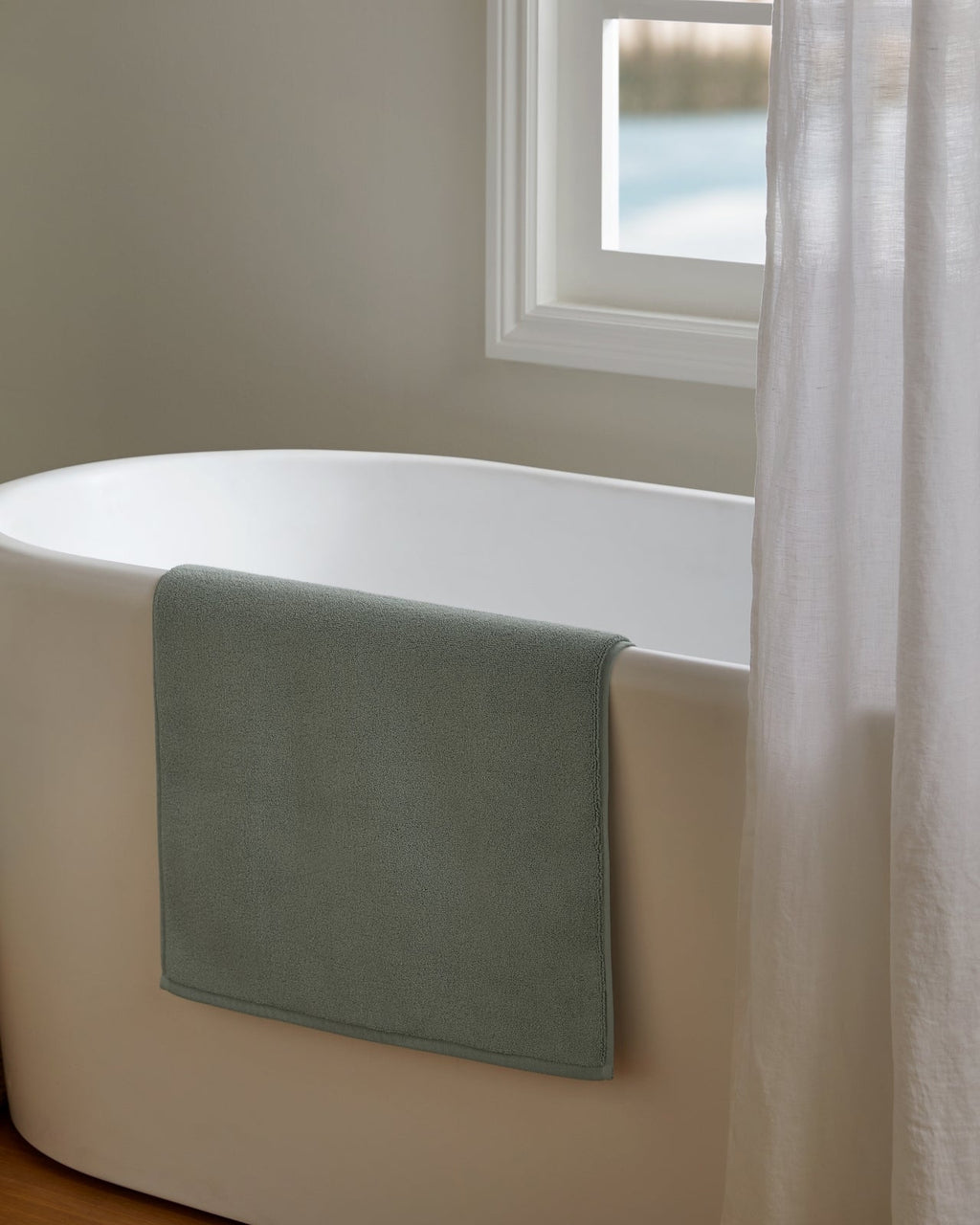 Classic Turkish Cotton Tub Mat - FINAL SALE (Spa) - Image 2