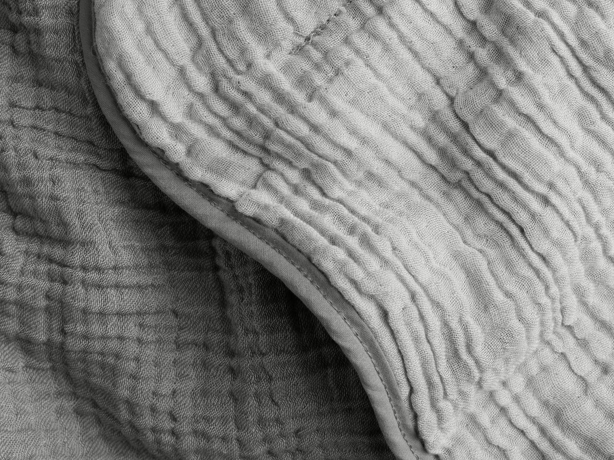 Organic Cloud Cotton Quilt - FINAL SALE (Steel and Smoke) - Image 3