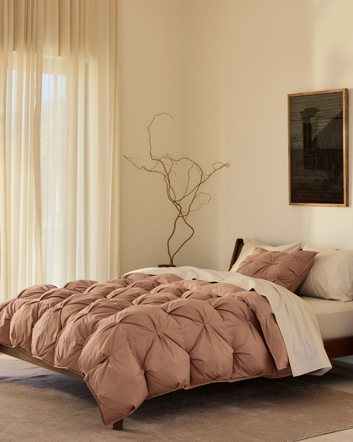 Organic Cotton Puff Shams (Adobe) - Image 2