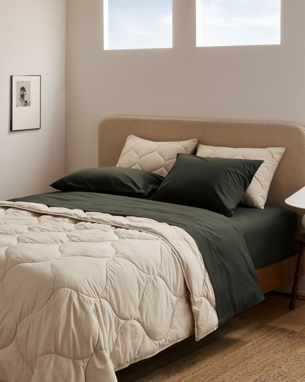 Percale Sheet Set - Evergreen K/CK - Image 4