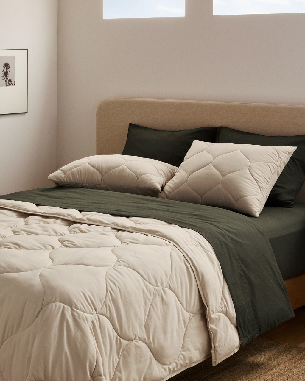 Cotton Drift Sham Set (Bone) - Image 2