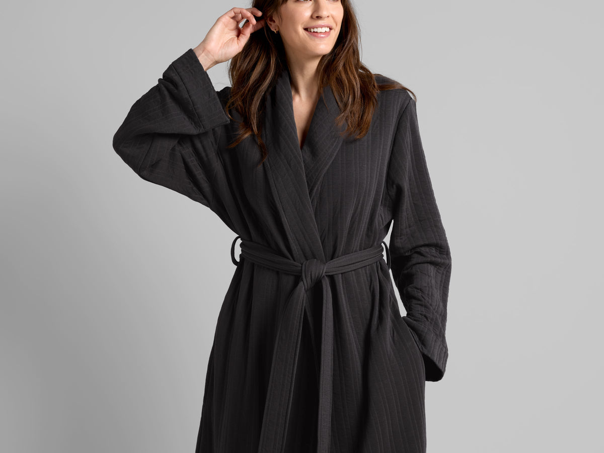 Cozy Knit Robe (Coal) - Image 4