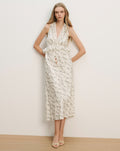 Dominick Sleeveless Floral Midi Dress