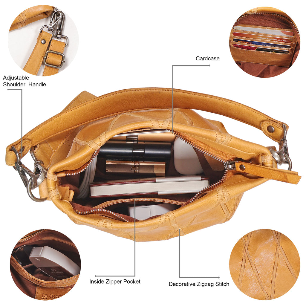 Ivy Diamond Leather Crossbody Bag - Image 28