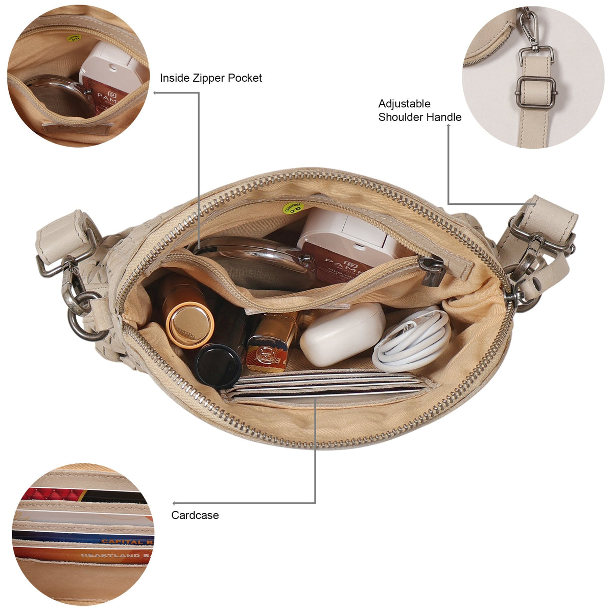 Coast Leather Crossbody Bag - Image 14