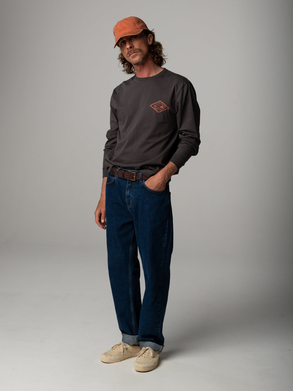 Men's Diamond Logo Long Sleeve T-shirt - Image 4