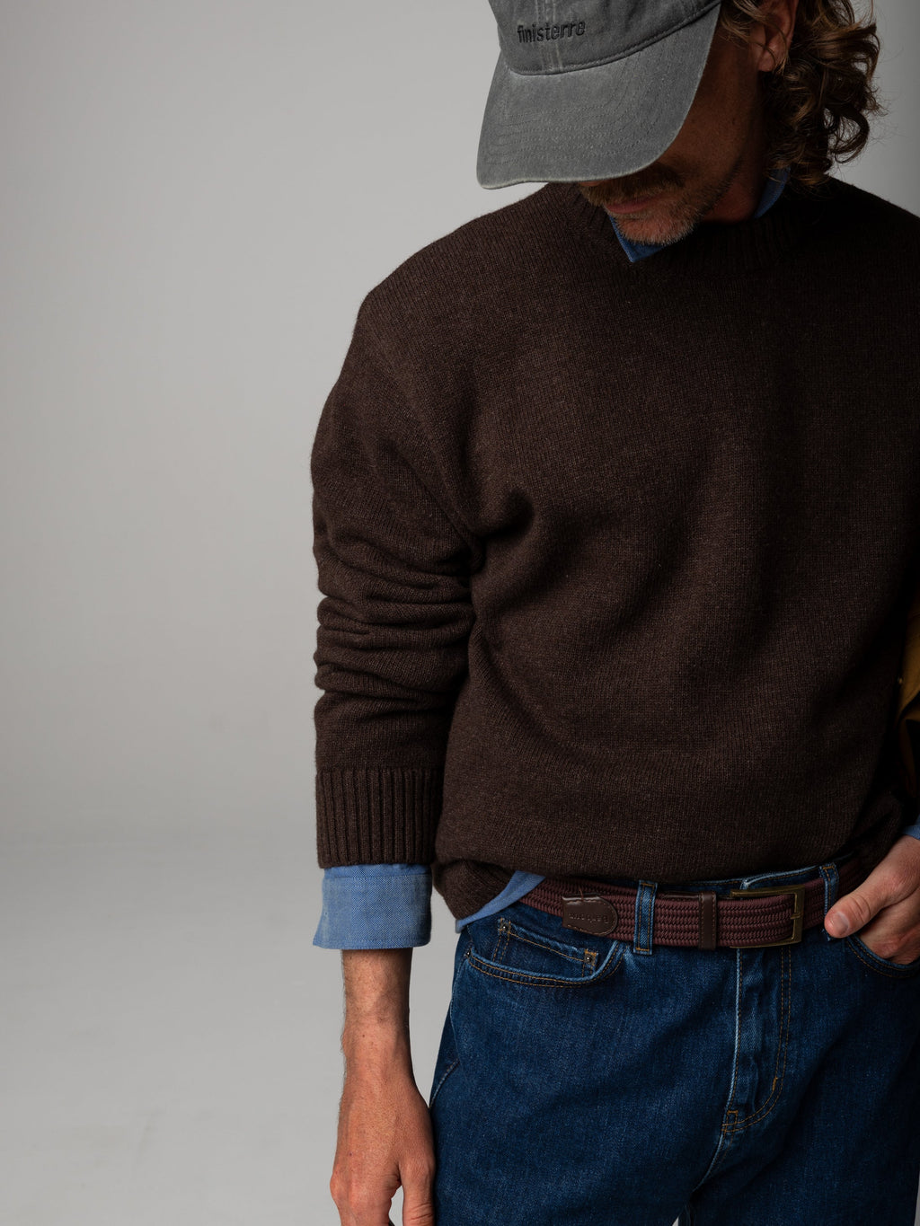 Men's Escall Crew Neck Knit Jumper - Image 5