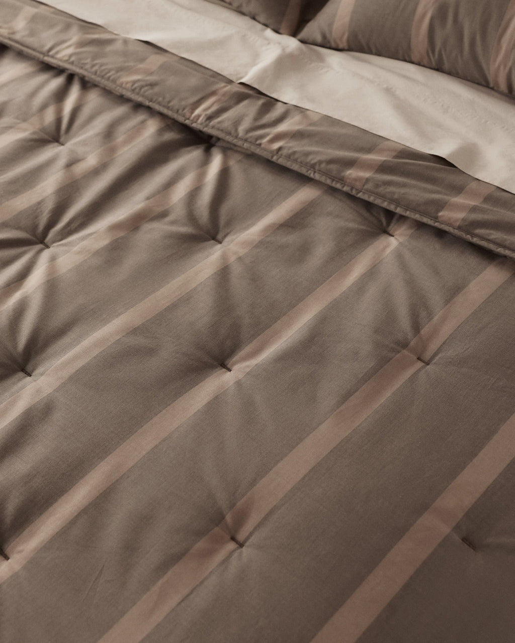 Field Stripe Comforter (Warm Grey Stripe) - Image 6