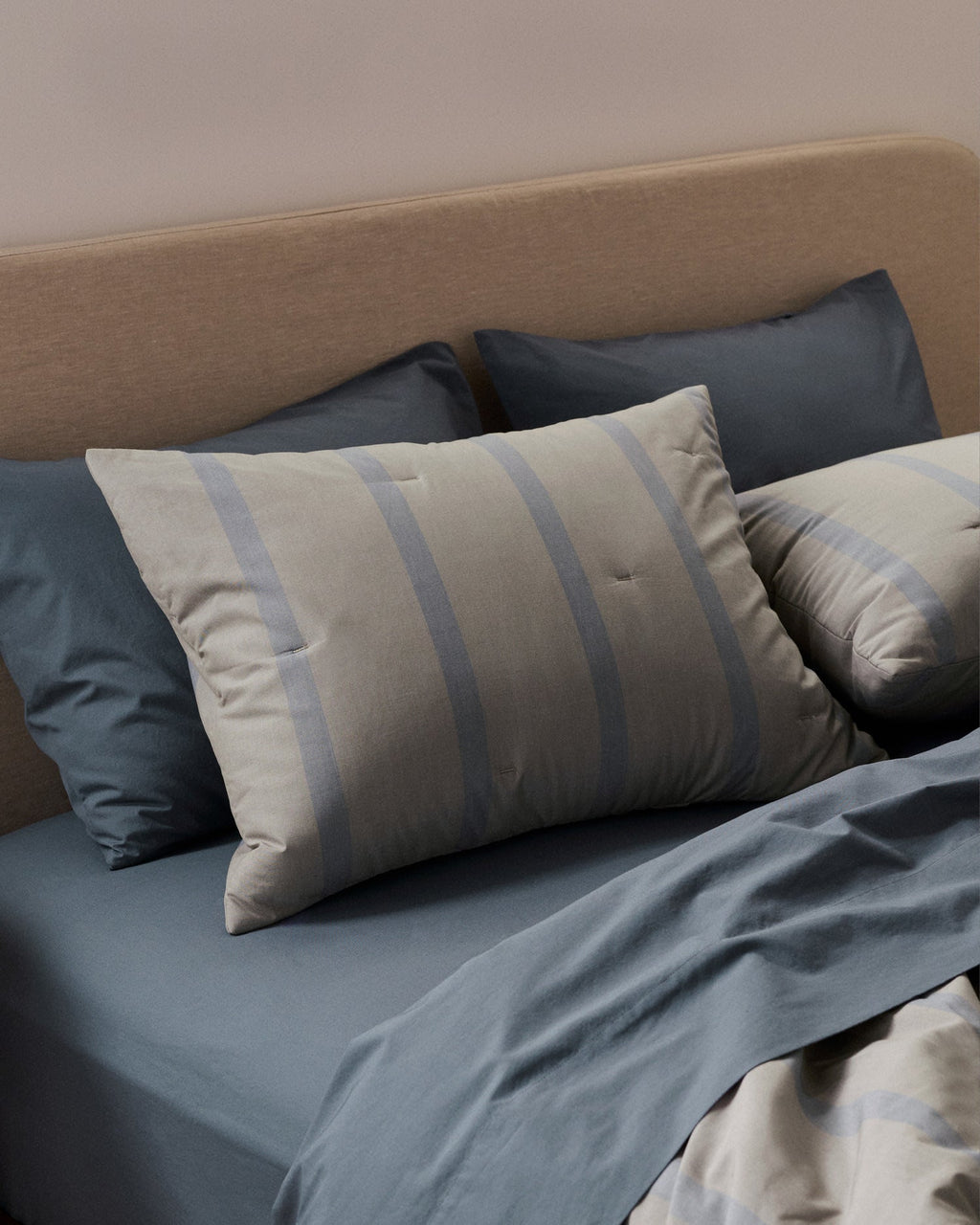 Field Stripe Sham Set (Moss Stripe) - Image 2