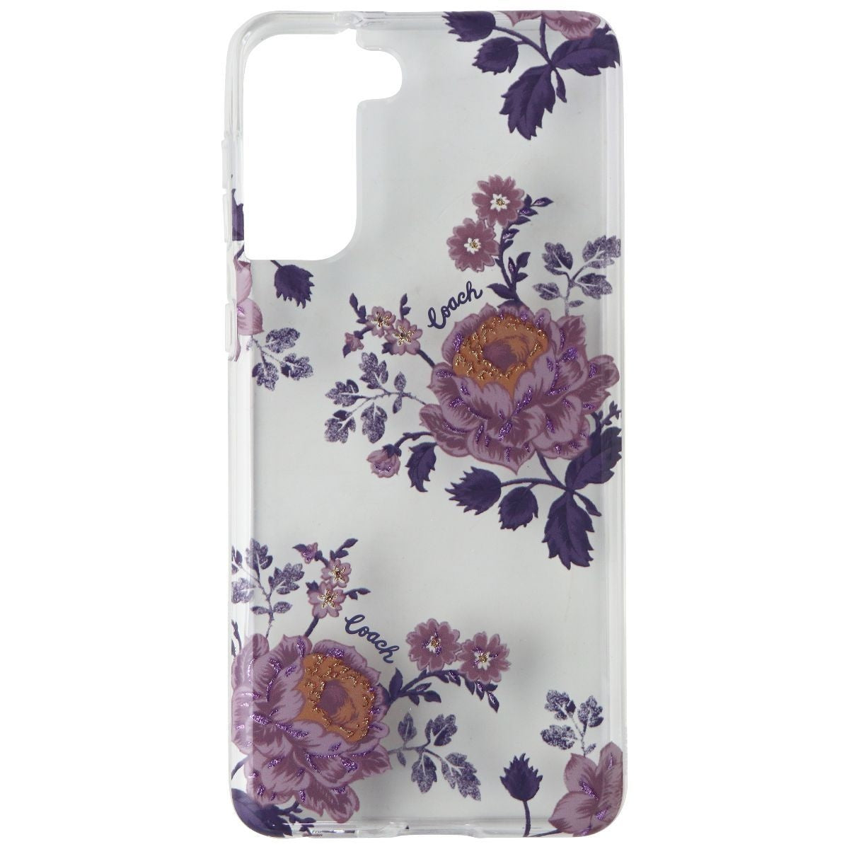 Coach Protective Case for Samsung Galaxy (S21+) 5G - Moody Floral Purple / Clear - New - Image 2