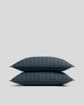 Garment Dyed Channel Sham Set - FINAL SALE (Dusk)