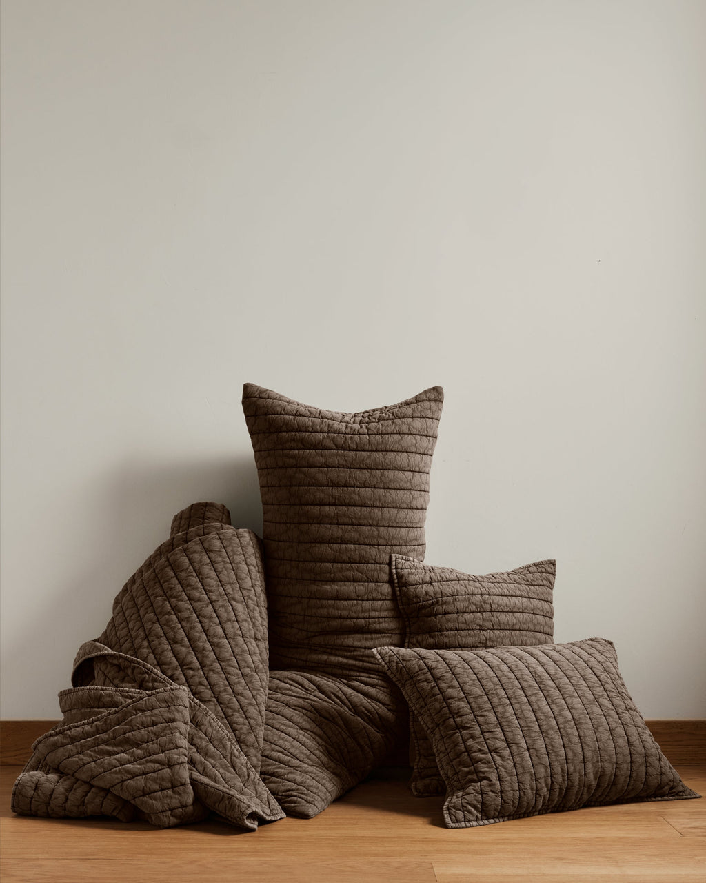 Garment Dyed Channel Quilt - FINAL SALE (Warm Grey) - Image 5