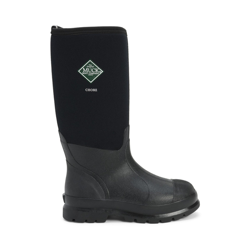 Muck Boots Chore Classic Hi Patterned Unisex Wellington - Black - Image 5