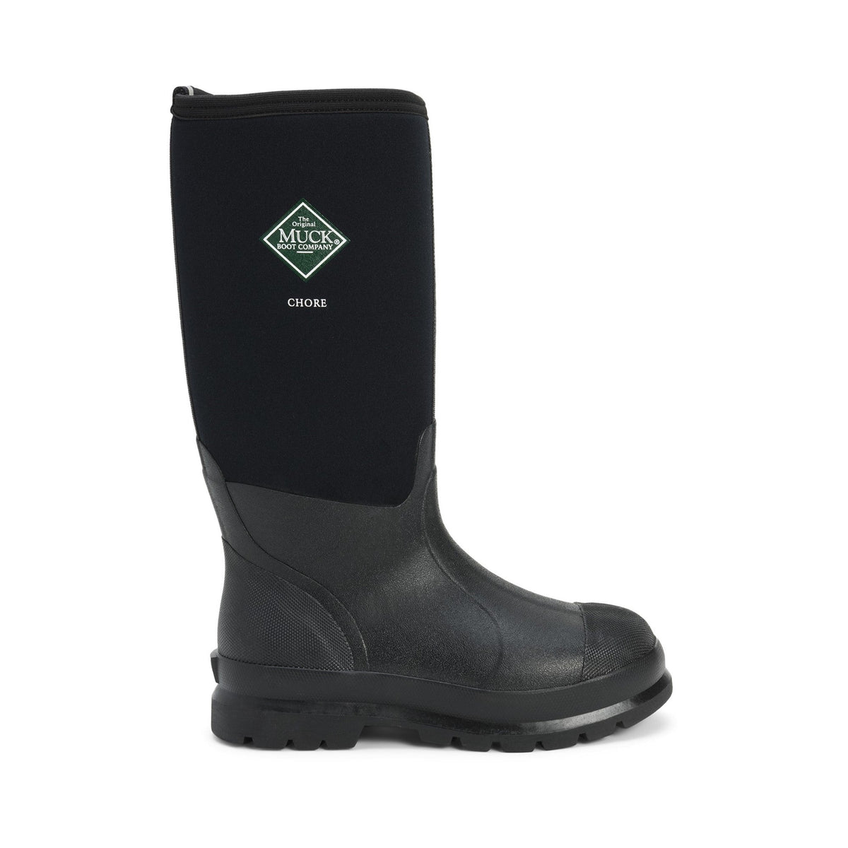 Muck Boots Chore Classic Hi Patterned Unisex Wellington - Black - Image 5