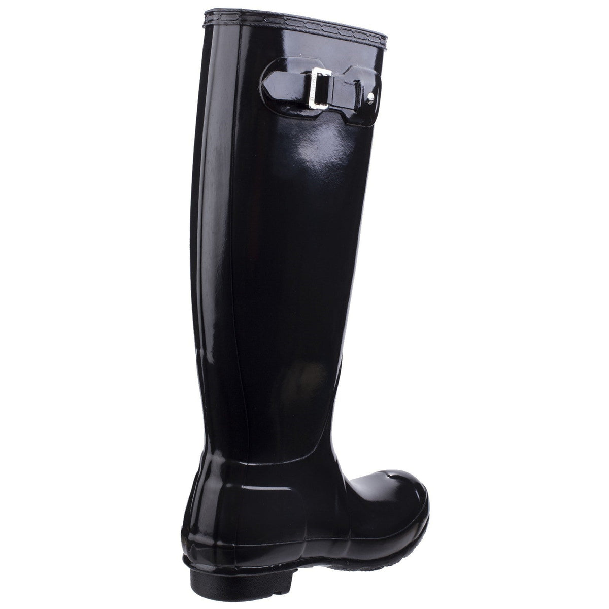 Hunter Original Tall Gloss Wellington Boots - Black - Image 2